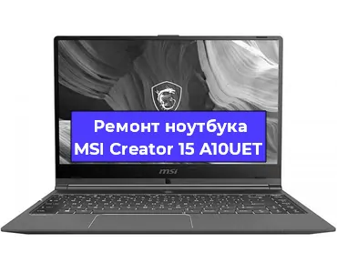 Чистка от пыли и замена термопасты на ноутбуке MSI Creator 15 A10UET в Санкт-Петербурге